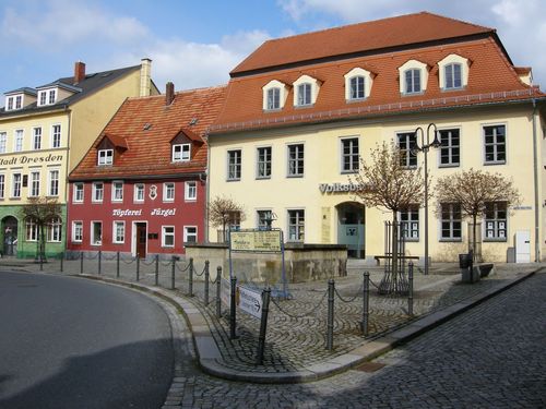 Julius-Kühn-Platz in Pulsnitz, Sachsen